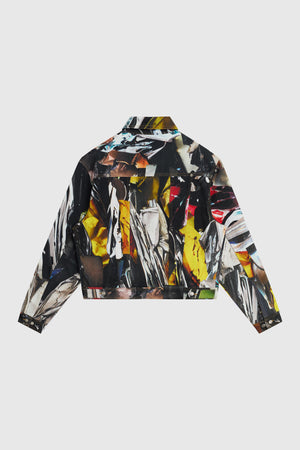 PREMIUM PRINTED DENIM TRUCKER