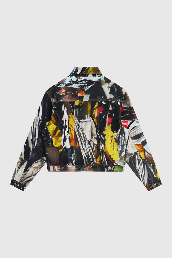 PREMIUM PRINTED DENIM TRUCKER