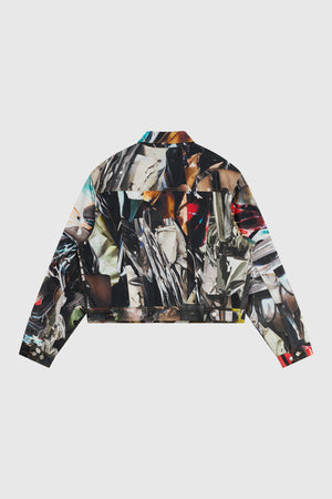 PREMIUM PRINTED DENIM TRUCKER
