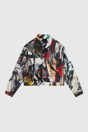 PREMIUM PRINTED DENIM TRUCKER